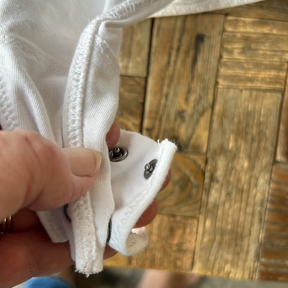 Abercrombie & Fitch Striped Linen Bodysuit - Picture 5 of 8